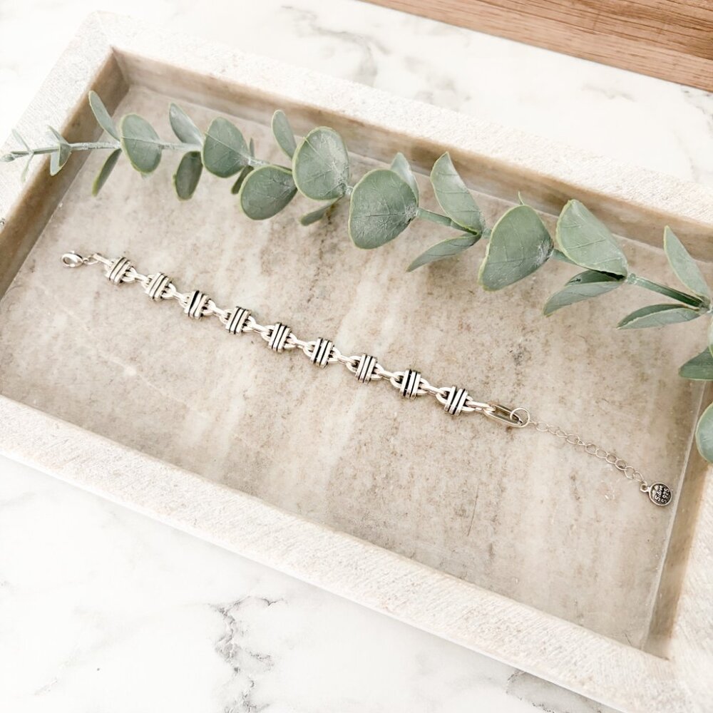 925 Sterling Silver Chain Link Bracelet Modern Trendy Link Bracelet - Picture 7 of 9